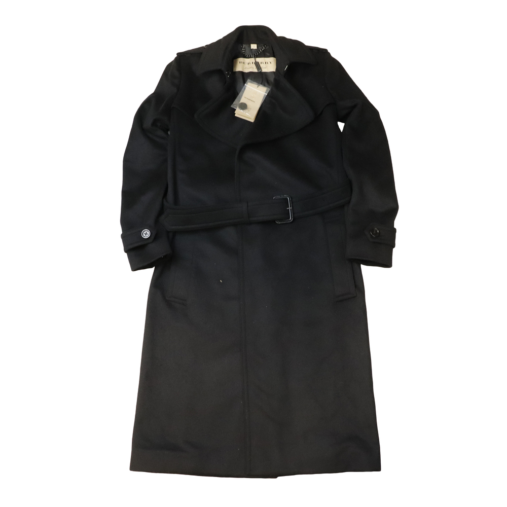 Vintage Burberry Belted Wool Coat Size 4